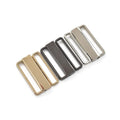 Fashionable 25mm/30mm Women Swimsuit Gold Bikini Connector Metal Custom Swimwear Buckle With Metal Logo