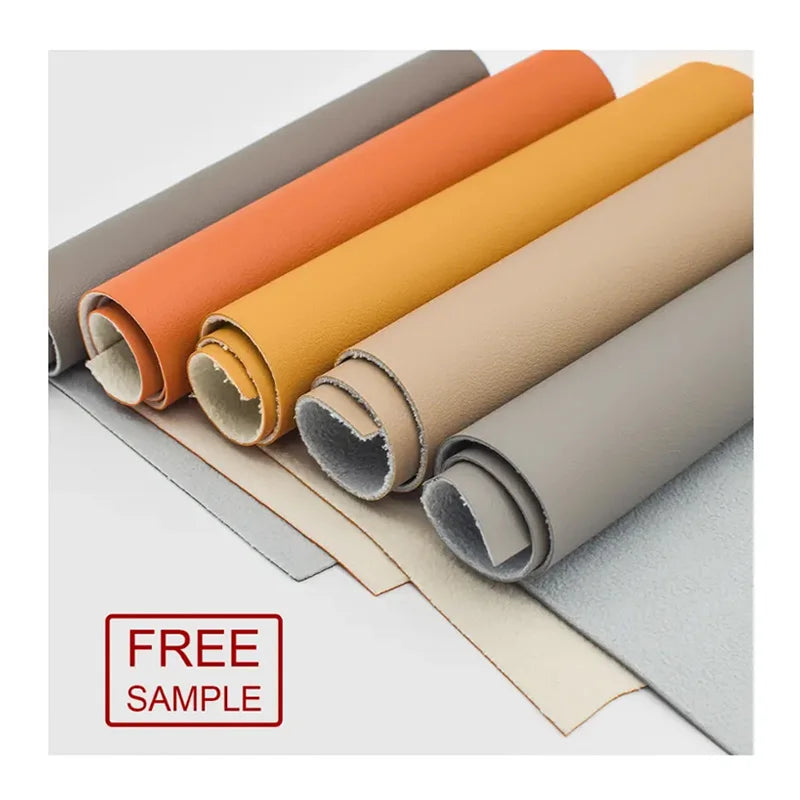 Wholesale Thick Cowhide Vegan Sofa Leather PVC Synthetic Nappa Leather Fabric for Home Deco Car Seat Upholstery