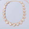 2025 New Arrival Fashion Jewelry New Heart-shaped Rhinestone Gemstone Necklace Accessories Women Big Crystal Heart Necklace