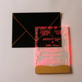 Unique LED  Wedding Invitation Cards Custom Design Transparent Acrylic Engraved Text
