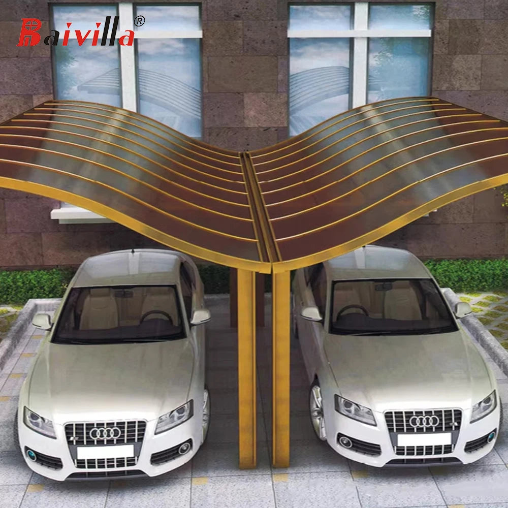 Hot Selling Carport with Aluminum Alloy Frame Canopies Sun Shield for Car Parking
