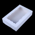 Custom Recyclable Food Grade Paperboard White Box with Window for Restaurant Takeout Sushi Hot Dogs to Go Box