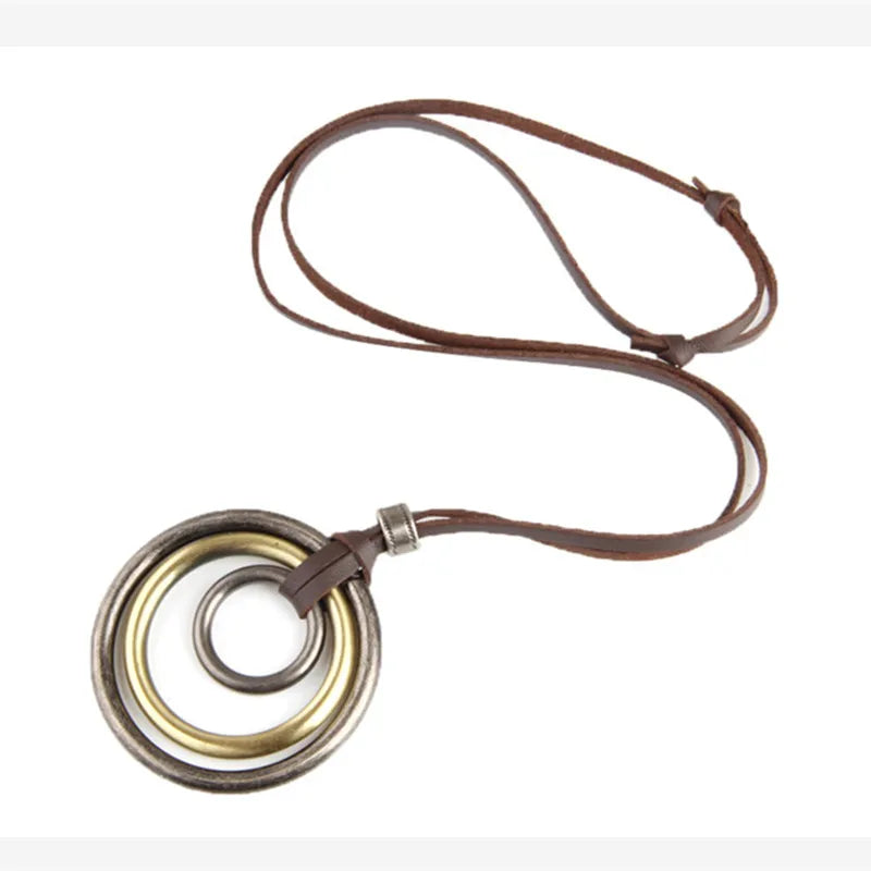 Womens Multilayer Pendant Necklaces Vintage Jewelry Fashion Long Sweater Necklace for Woman