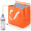 Aluminum Foil Insulated Waterproof Take Away Bags Small Thermal Cooler Grocery Bags White Hot&Cold Delivery SEDEX Certified