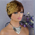 Cheap None Lace Pixie Cut Curly Wig Natural Brazilian 150% Density Pixie Curly Human Hair Wigs for Black Women