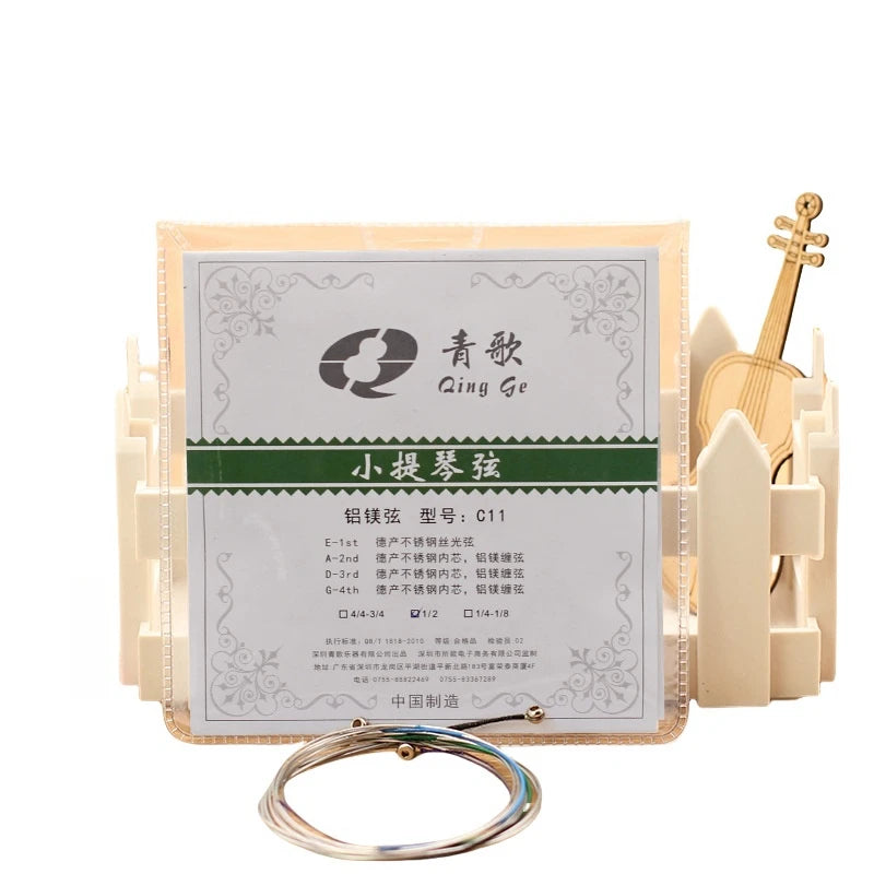Factory Direct Sales of Aluminum and Magnesium Violin Strings Set  4 Strings for 4/43/41/21/41/8