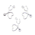 Charms Doctor Stethoscope 22x14mm Tibetan Silver Color Pendants Antique Jewelry Making DIY Handmade Craft