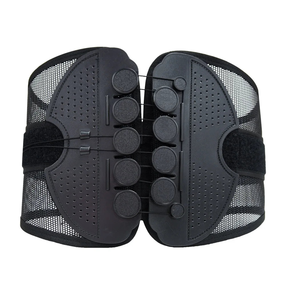 New Lumbar Back Belt Drawstring Support Waist Strap Four Seasons Customized Processing Belt Fixed Belt Black Highly Breathable