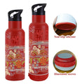 17oz Customized Sports Powder Coated Stainless Steel Insulated With Non-slip Silicone and Speaker Thermal Bottle With Handle