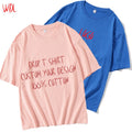 OEM Men's T-shirts 240gsm Heavy Cotton Oversized Drop Shoulder T Shirt Pure Cotton Blank Men