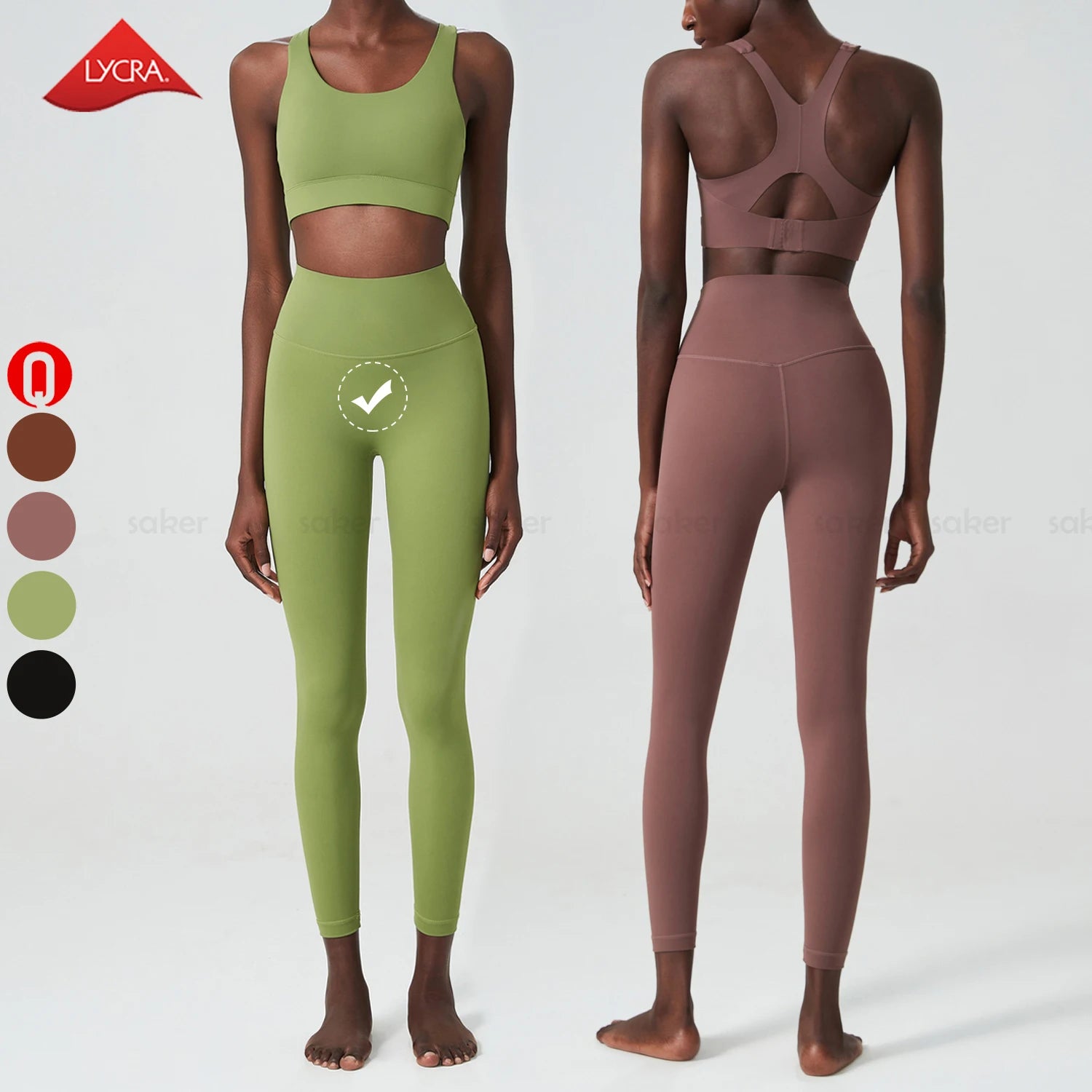 Custom Logo High Elasticity Woman Gym Wear Sets Fitness Breathable Sports Bra and Leggings Women Yoga Workout Outfits Sets