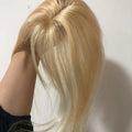 613 Indian Remy Hair Silk Bangs Custom Colors Clip in Topper with Fringes 4x8cm Machine Weft for Women Hot Sale