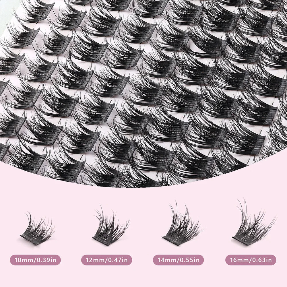 Wholesale Pre Made 3D Faux Mink DIY Eyelash Extensions Private Custom Synthetic Hair Cluster Lashes