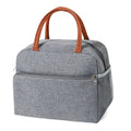 Custom Logo Kids Tote Lunch Bento Bag Oxford Waterproof Insulated Thermal Picnic Cooler Zipper Closure Large Capacity Portable
