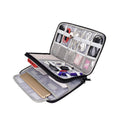 Travel Large Capacity Waterproof Electronics Accessories Organizer Earphone Bag for USB Data Earphone Charger Kit