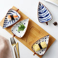 Creative Leaf Shape Seasoning Bowl Ceramic Multipurpose Small Plates Appetizers Snack Dish Sauce Plate Dish