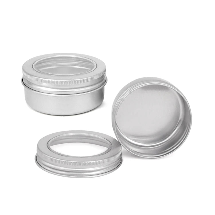 Custom Colour Metal Tins Round Shoe Polish Wholesale Aluminum Metal Jar Lip Balm Custom logo Tin  Box Packaging