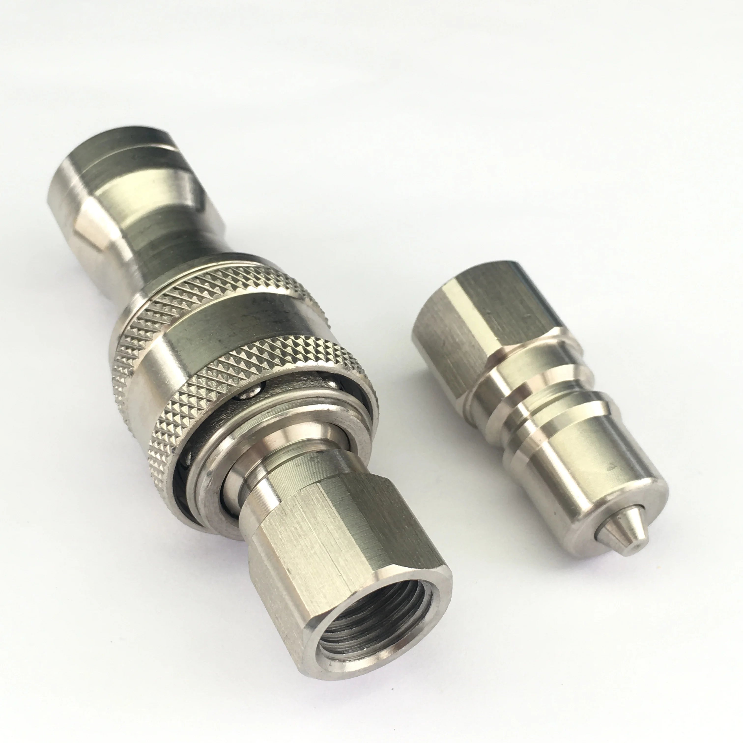KZD Series 1/4" 3/8" Quick Disconnect Stainless Steel Brass Hydraulic Quick Connector for Carpet Wand Cleaning