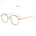 Vintage Round Metal Optical Frames Eyeglasses Spectacles Titanium Rose Gold Glasses