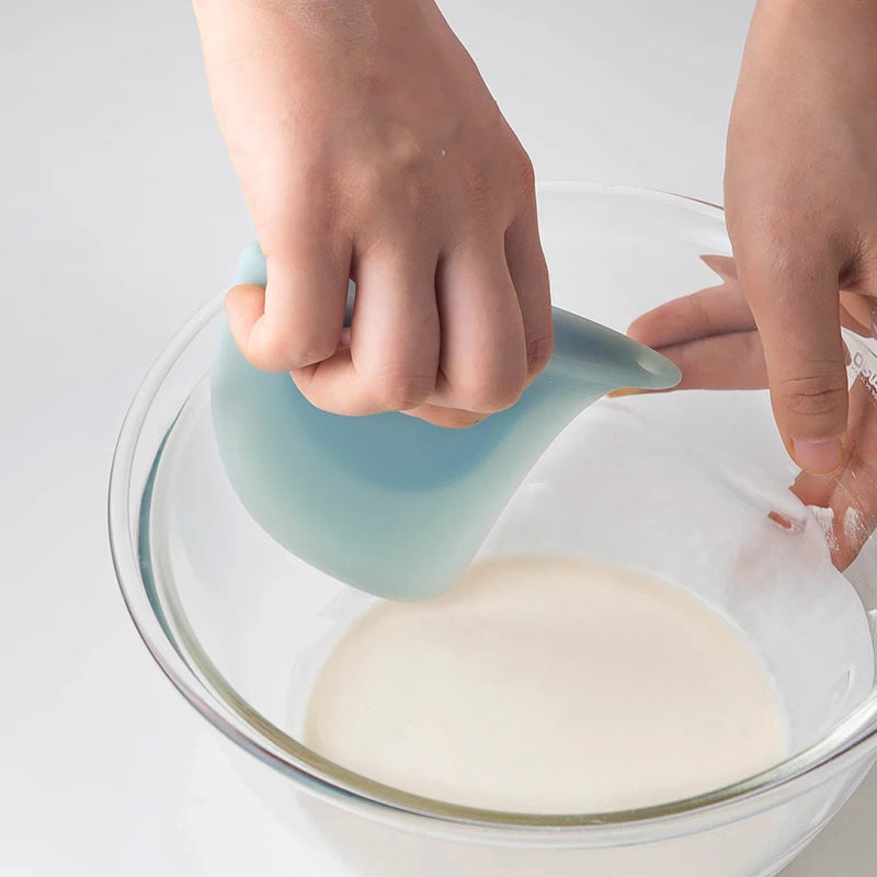 SHIMOYAMA Baking Utensils Silicone Butter Scraper Multipurpose Flexible Silicone Pot Bowl Scraper