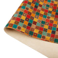 INFOCORK Factory Direct Wholesale Vinyl Printed Red Black Plaid Cork Fabric - Synthetic Microfiber Leather for Hats/Purses/Bags