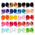 8 Inch Grosgrain Ribbon Bow Hairgrips for Girls Colorful Big Bowknot Children Hair Accessories Kids Hair Clips