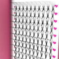 Abonnie Korean Pbt Pre-Made Lash Pointy Base Pre Made Fan Eyelash Extensions Heat Bonded 16D 18D Long Stem Premade Volume Fans