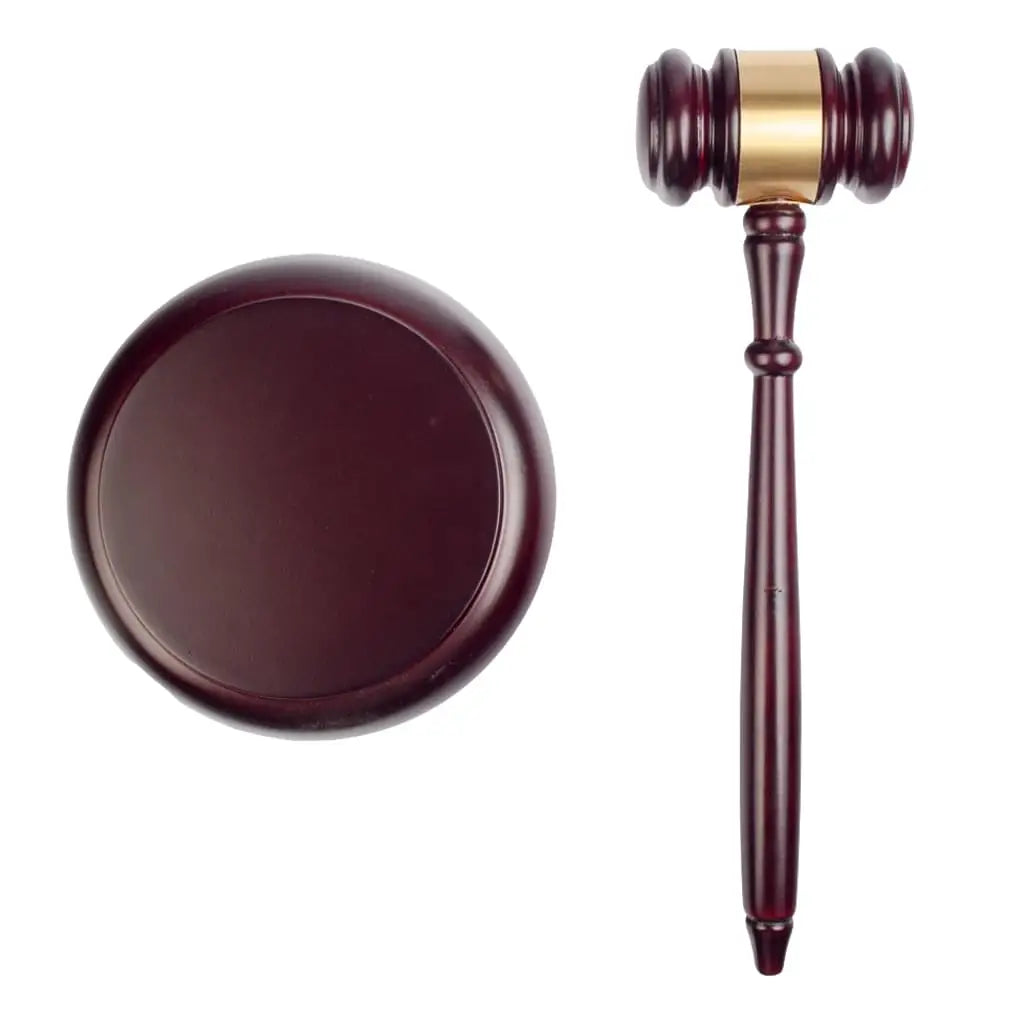Law Judge Lawyer Auctioneer Gavel Wooden Hammer Mallet Desktop Decor