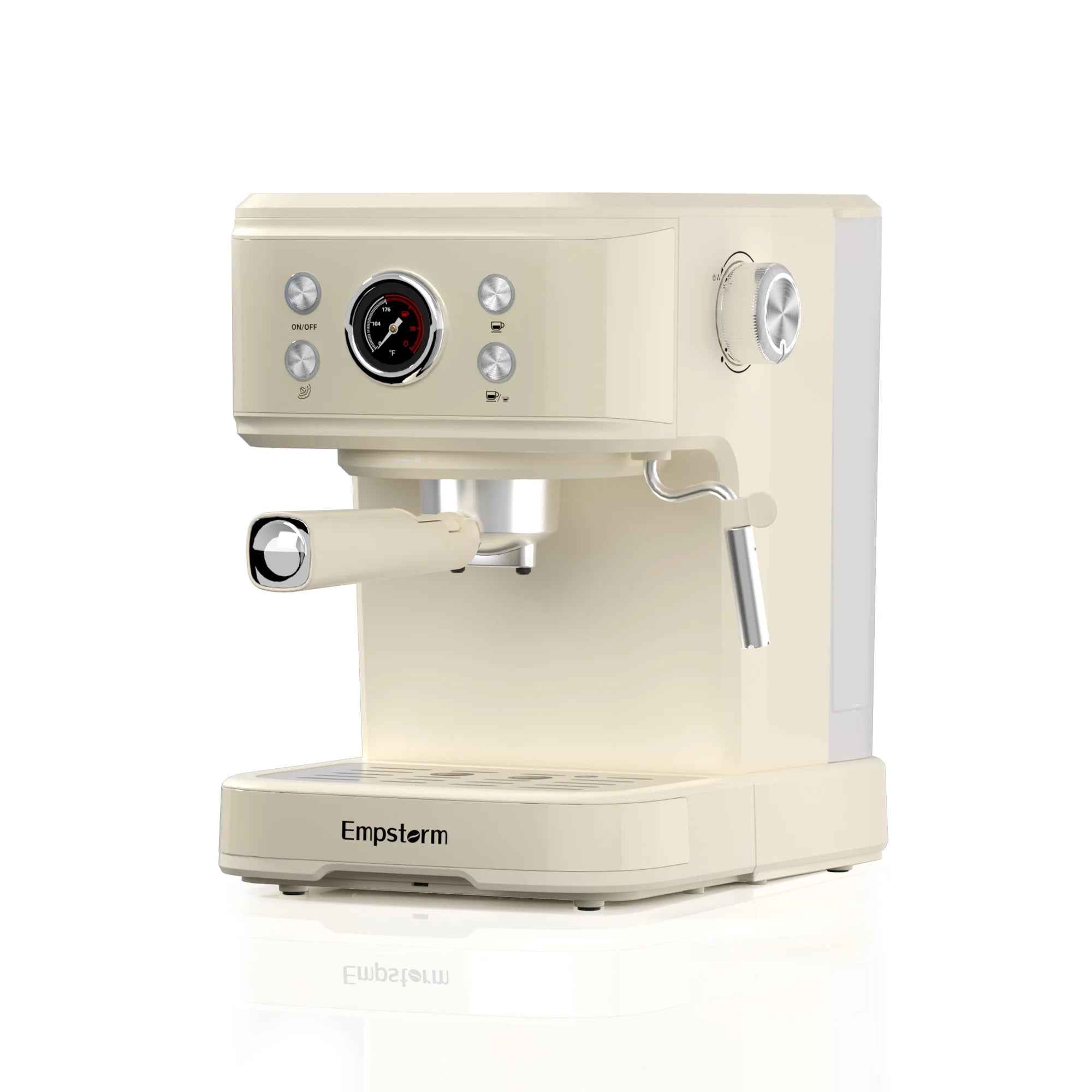 Commercial Grade 1250W Electric Stainless Steel Espresso Coffee Maker 20bar Pressure Pump Temperature Control Hotel Household