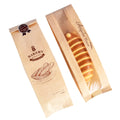 HONTA Customizable Biodegradable Bread Bags Kraft Paper Wrap Transparent Plastic Window for Baguette Wrapping Digital Promotion