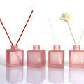50ml 100ml 150ml 200ml pink Square Reed Diffuser Bottle Wholesale Empty Packaging Boxes Empty Glass Reed Diffuser Bottle