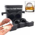 USA Best Clear Ice Baller Double 2.5 Inch Crystal Clear Slow Melting Ice Spheres Directional Freezing Duo Ice Ball Maker MegaBDM