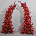 L-HOA006 Wholesale Wedding Arch Horn with Flower Backdrop Artificial Flower Horn Arch Arrangement for Event Decoration