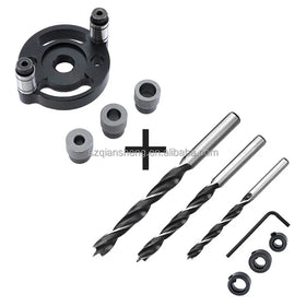 6/8/10mm Woodworking Vertical Positioner Straight Hole Punch Locator Doweling Pocket Hole Woodworking Straight Hole Puncher Kit