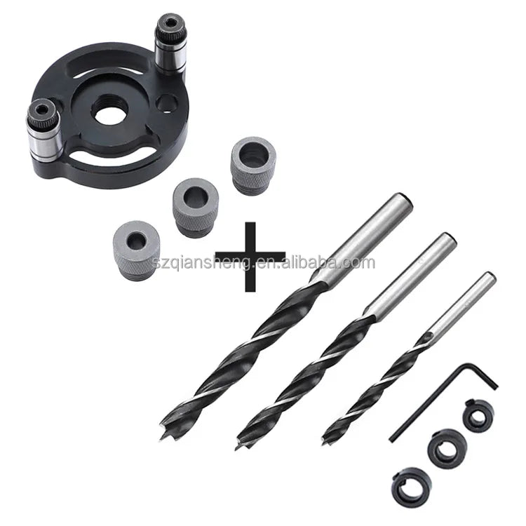 6/8/10mm Woodworking Vertical Positioner Straight Hole Punch Locator Doweling Pocket Hole Woodworking Straight Hole Puncher Kit