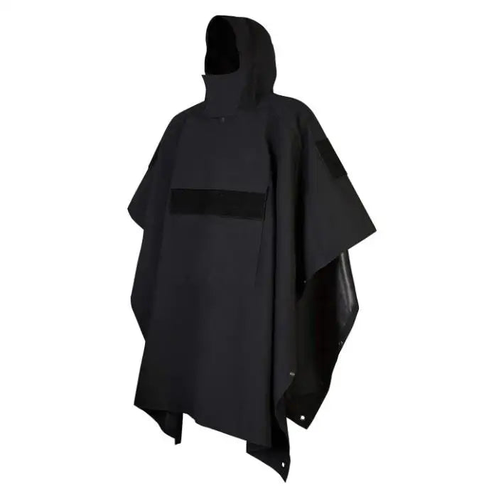 Woqi Waterproof Adults Plaid Letter Poncho Hoodie Men Winter Ponchos for Adults Camping Hiking