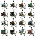 2026 New Selling Gemstone Sliver Cat Pendant Gemstone Sliver Cat Pendant with Stainless Steel Cat Pendant for Jewelry Making