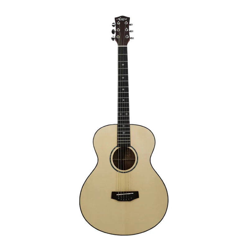 Aiersi Wholesale Price Handmade Solid Top Spruce 40 Inch Acoustic Guitar for Sale