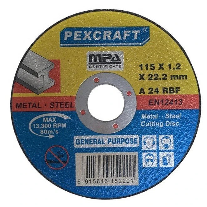 PEXMIENTAS Extra Thin Metal Cutting Discs Abrasive Suitable for Stainless Steel and Metal Precision Cutting for Angle Grinders