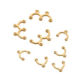 Arch 18k Real Pvd Gold Jewelry Accessories Charm Stainless Steel Branch Connector Jewelry Pendants for Bracelet Making