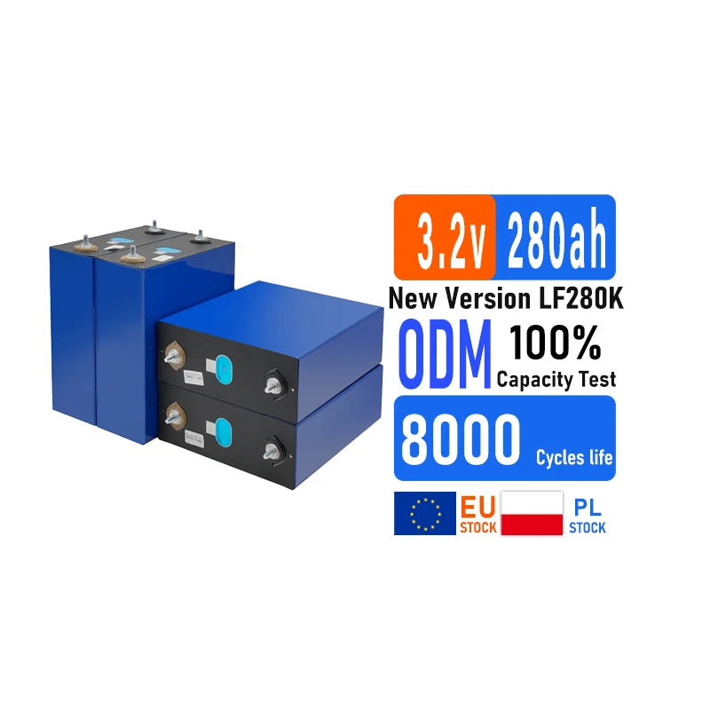 SZXUBA Wholesale 3.2V Lifepo4 Battery for Solar Energy Storage Lfp 280Ah Lithium Ion Battery Pack Lifepo 4 Cell