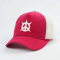 Red Rope Corduroy 5 Panel Hip Hop Striped Outdoor Trucker Hats with Mesh Embroidery Logo Snap Back Cap