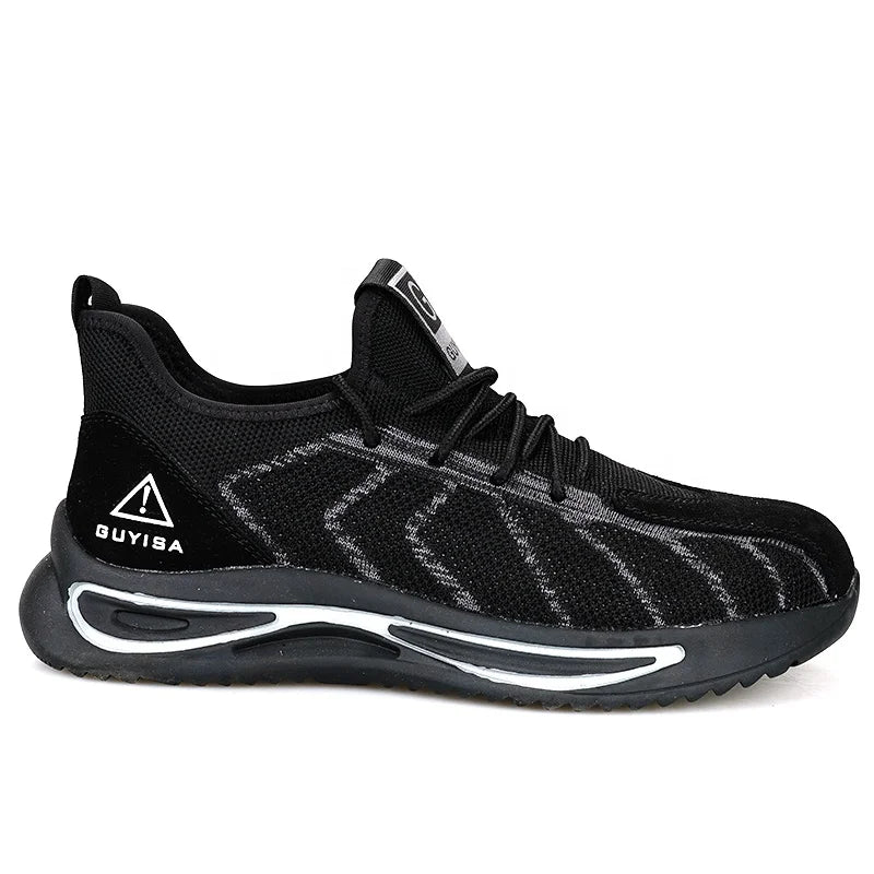 GUYISA Brand CE Men's Outdoor Safety Shoes Lightweight Breathable Steel Toe Sports Safety Shoes