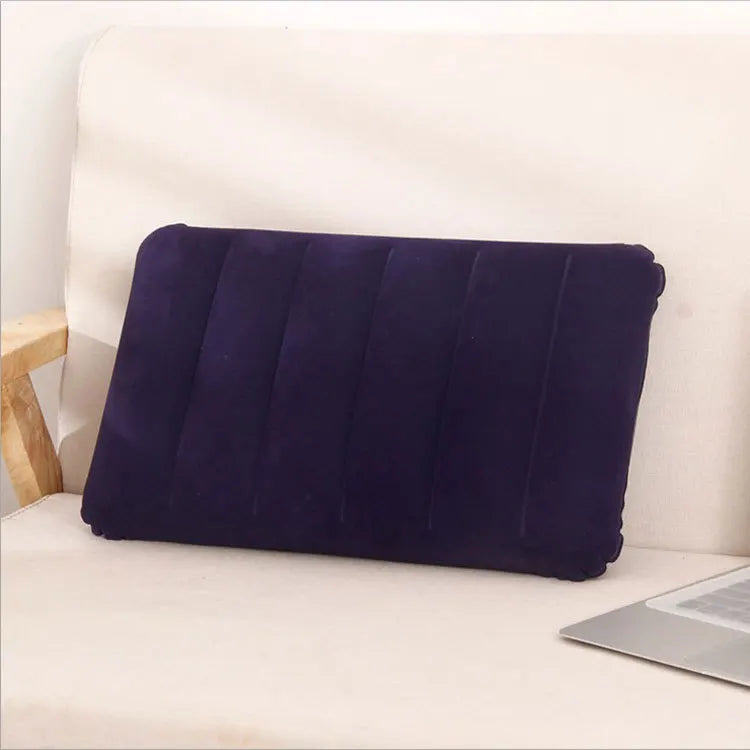 Hot Selling Flocked Inflatable Pillow for Travelling Inflatable Flocked Pillow for Camping