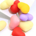 100Pcs Cute Valentines Day 3D Silicone Loving Heart Cabochons Charms Phone DIY Jewelry Making Craft Findings