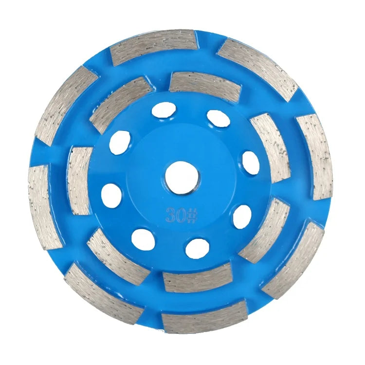 Guaranteed Quality TURESHINE Double Row Flared Cup 7 Inch Diamond Abrasive Disc Concrete Marble Granite Polishing High OBM