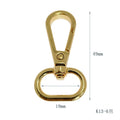 MZHardware Wholesale Factory Spot Spring Swivel Lobster Clasp Light Gold Metal Snap Hook for Handbag Hardware Accessories