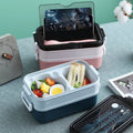 XHL SUB 3 Layer Stainless Steel Food Storage Container Bento Lunch Boxes for Kids School Microwave Plastic Bento Boxes