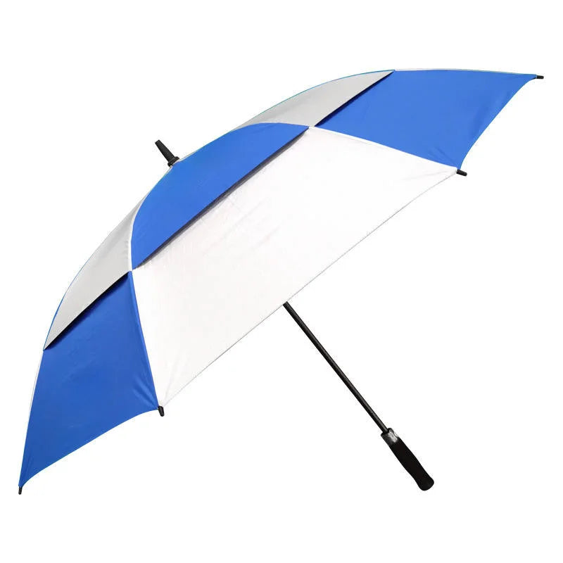 Suppliers Manufacturer Wholesale Large Windproof logo Prints Big Luxury Promotional Custom Double Canopy Golf Umbrella With logo
