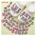 Pink Letters Classic Rubber Clog Charms with Customized Logo for Bags & Shoes